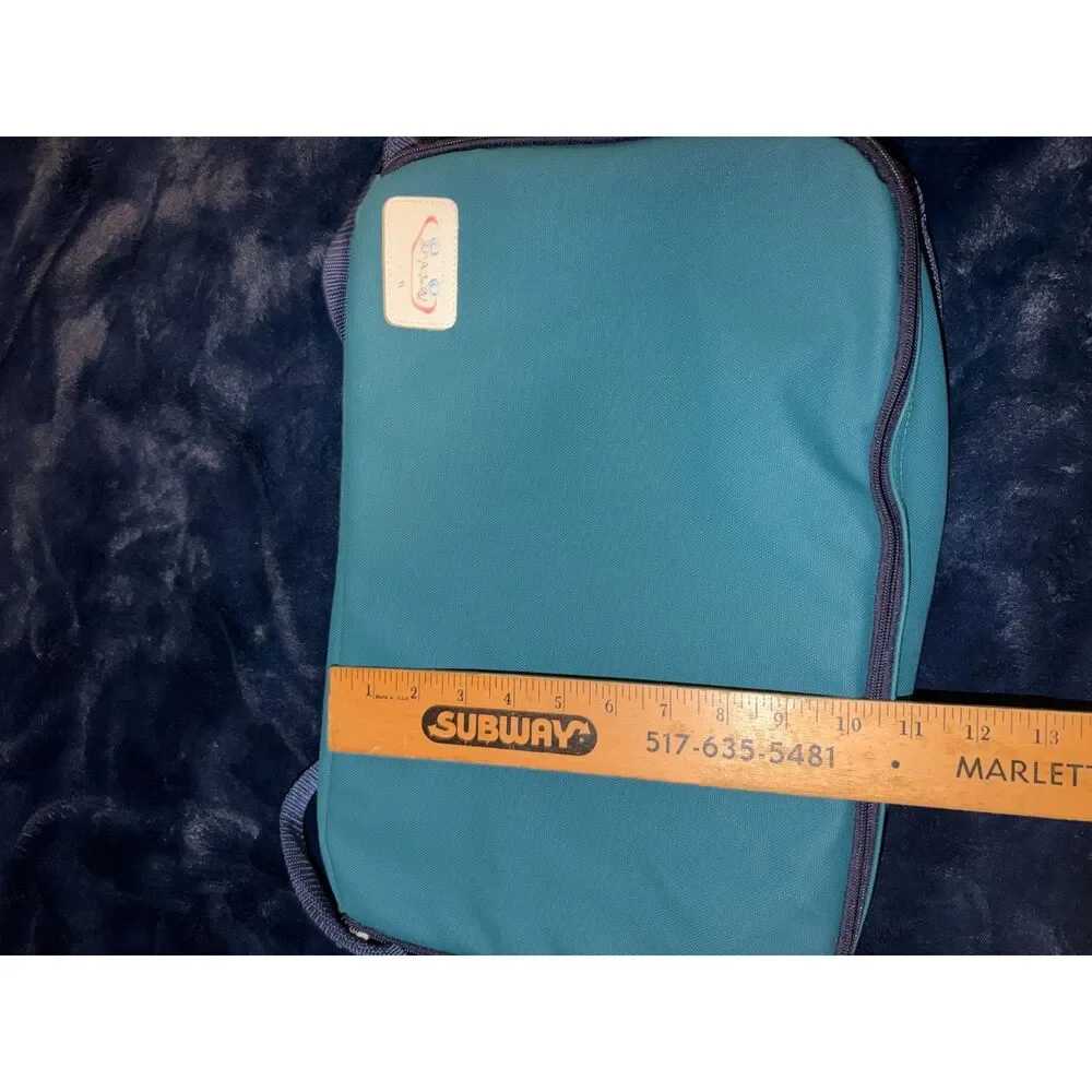 Pyrex Portables Teal Insulated Hot Cold Casserole Food Carrier Travel Bag
